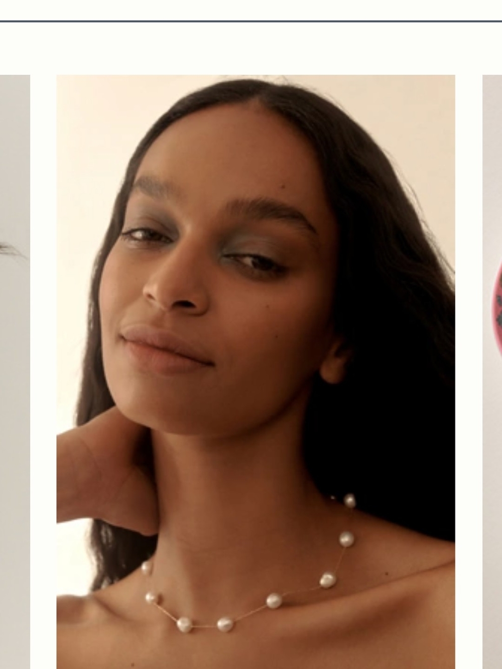 NWOT Anthropologie Delicate Pearl Station Necklace - White Pearls